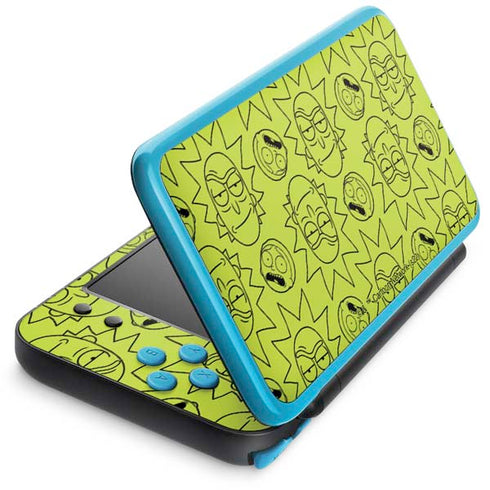 Adult Swim Rick and Morty Rick and Morty All Over Print Nintendo 2DS XL (2017) Skin